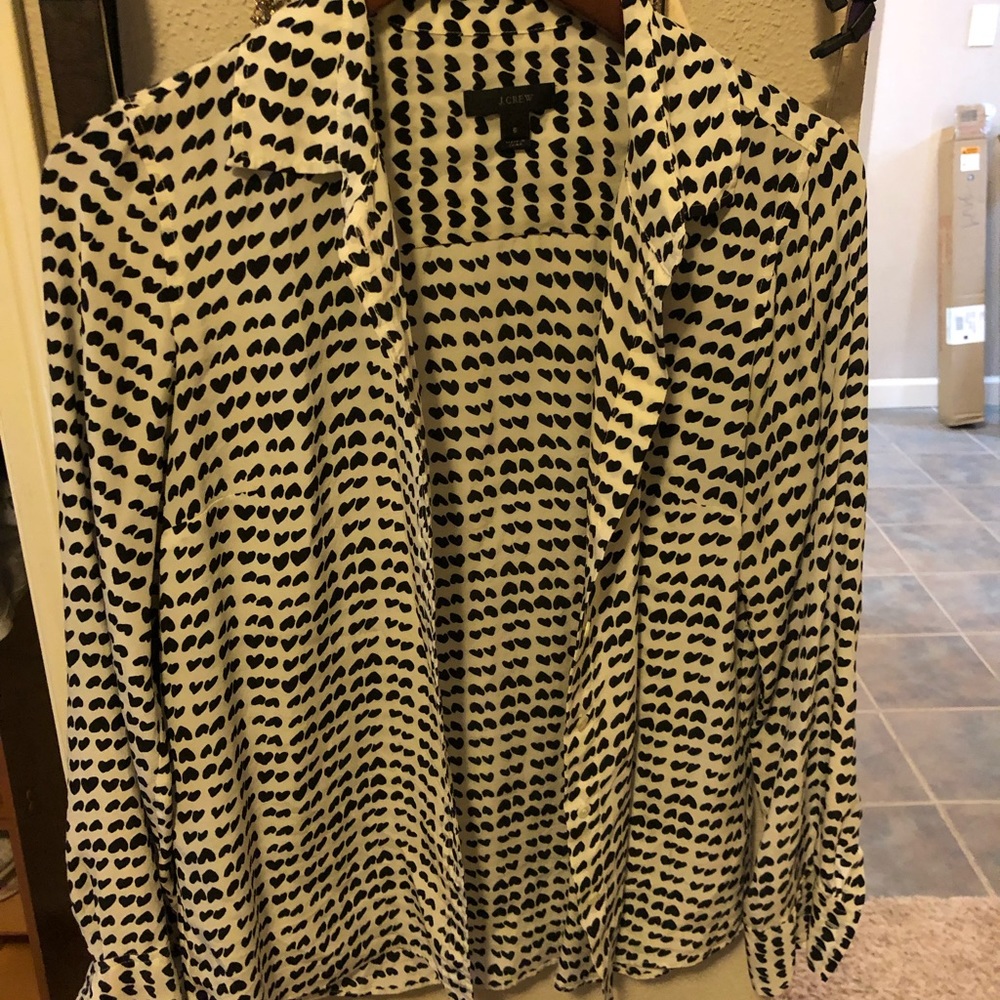 J crew silk blouse